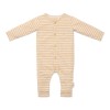 Gestreept kruippakje - One-piece pyjama natural stripes noos